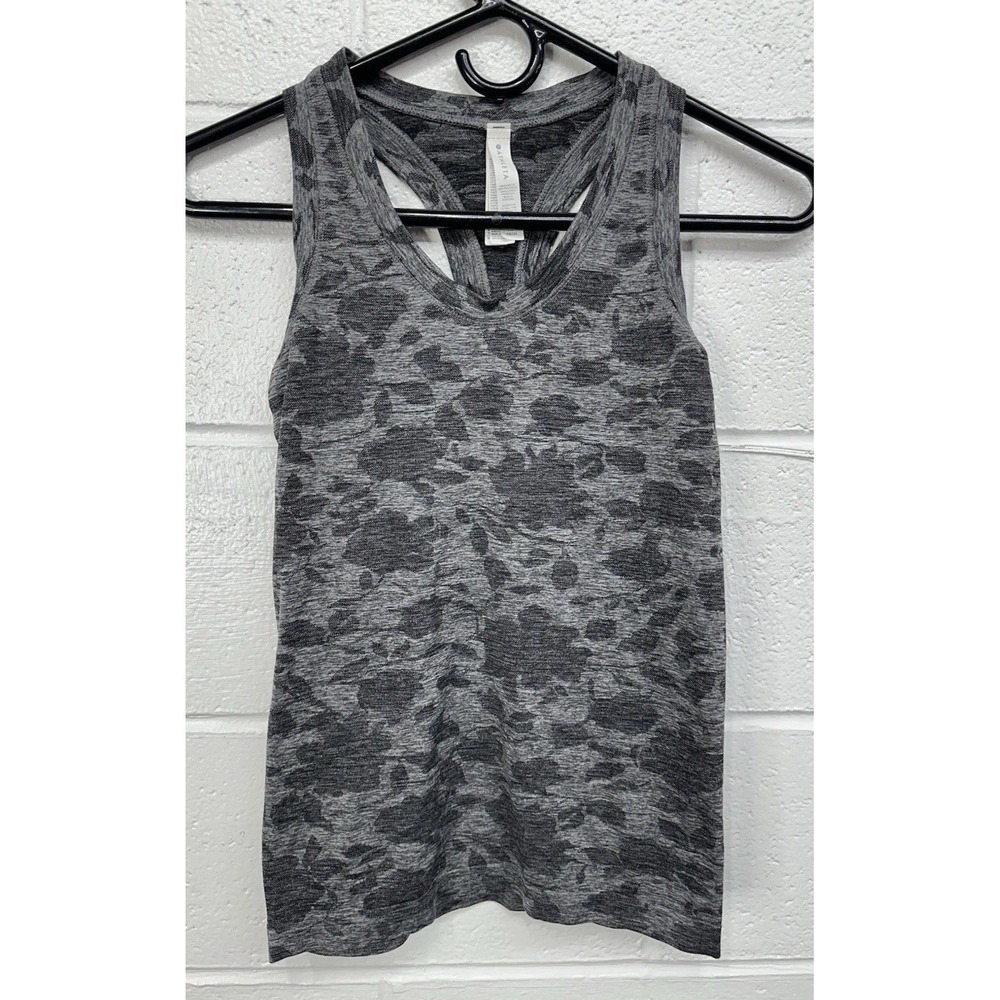 NWOT Athleta Momentum Tank Spacedye Floral Gray Forest SIZE XXS #631841